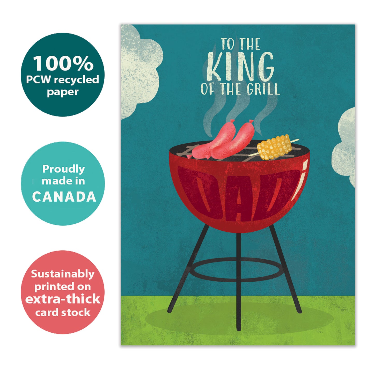 King of the Grill Father's Day Card