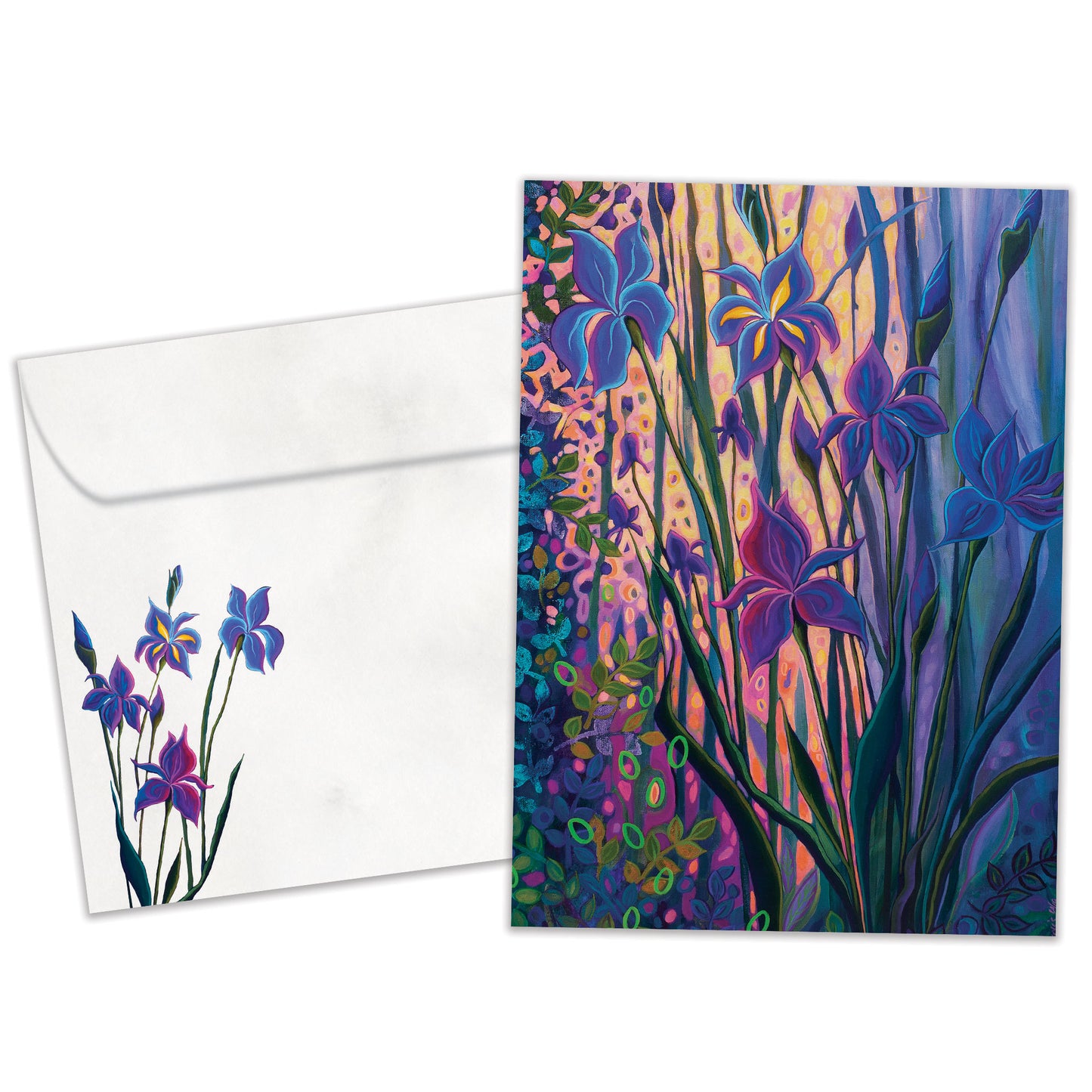 Thoughtful Irises Encouragement Card