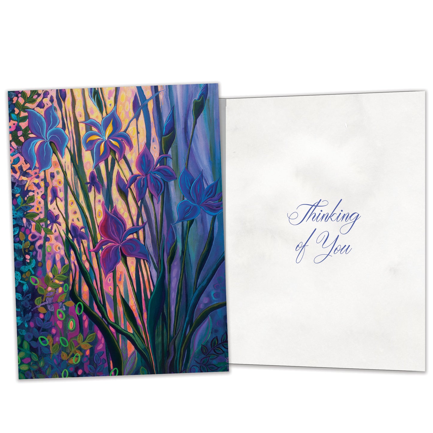 Thoughtful Irises Encouragement Card