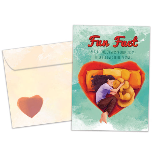 Dogs Fun Fact Love Card