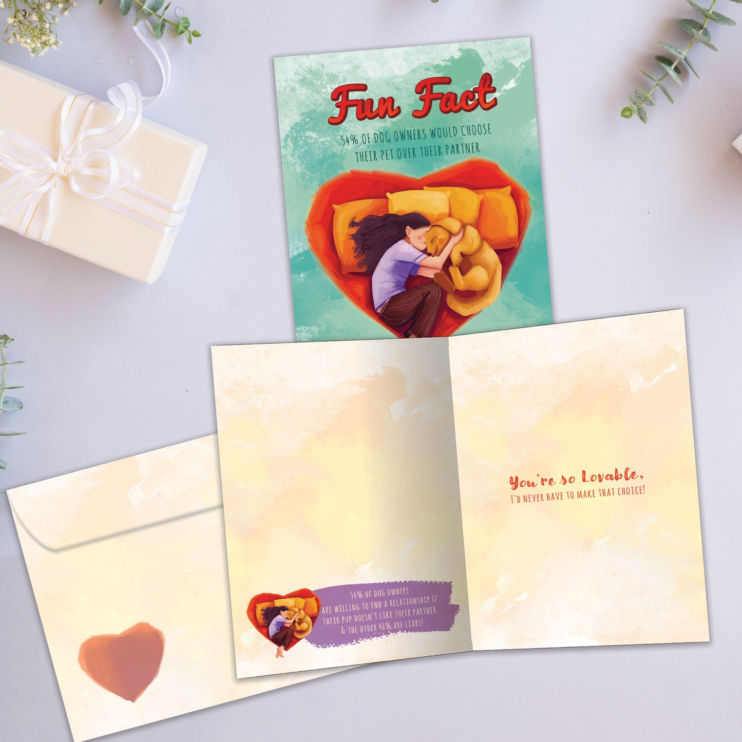 Dogs Fun Fact Love Card