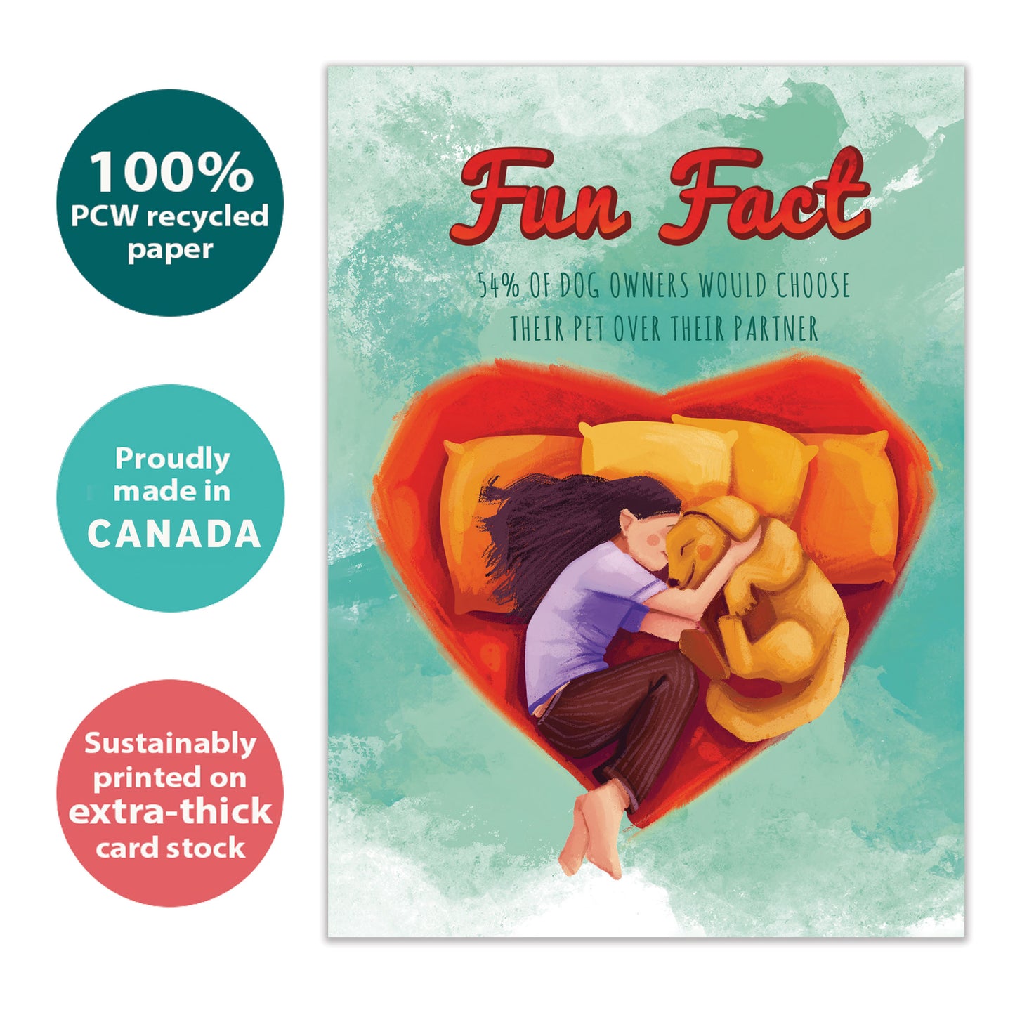 Dogs Fun Fact Love Card