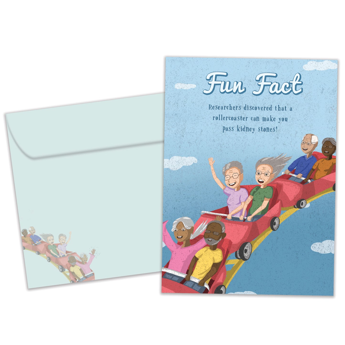 Roller Stones Fun Fact Birthday Card