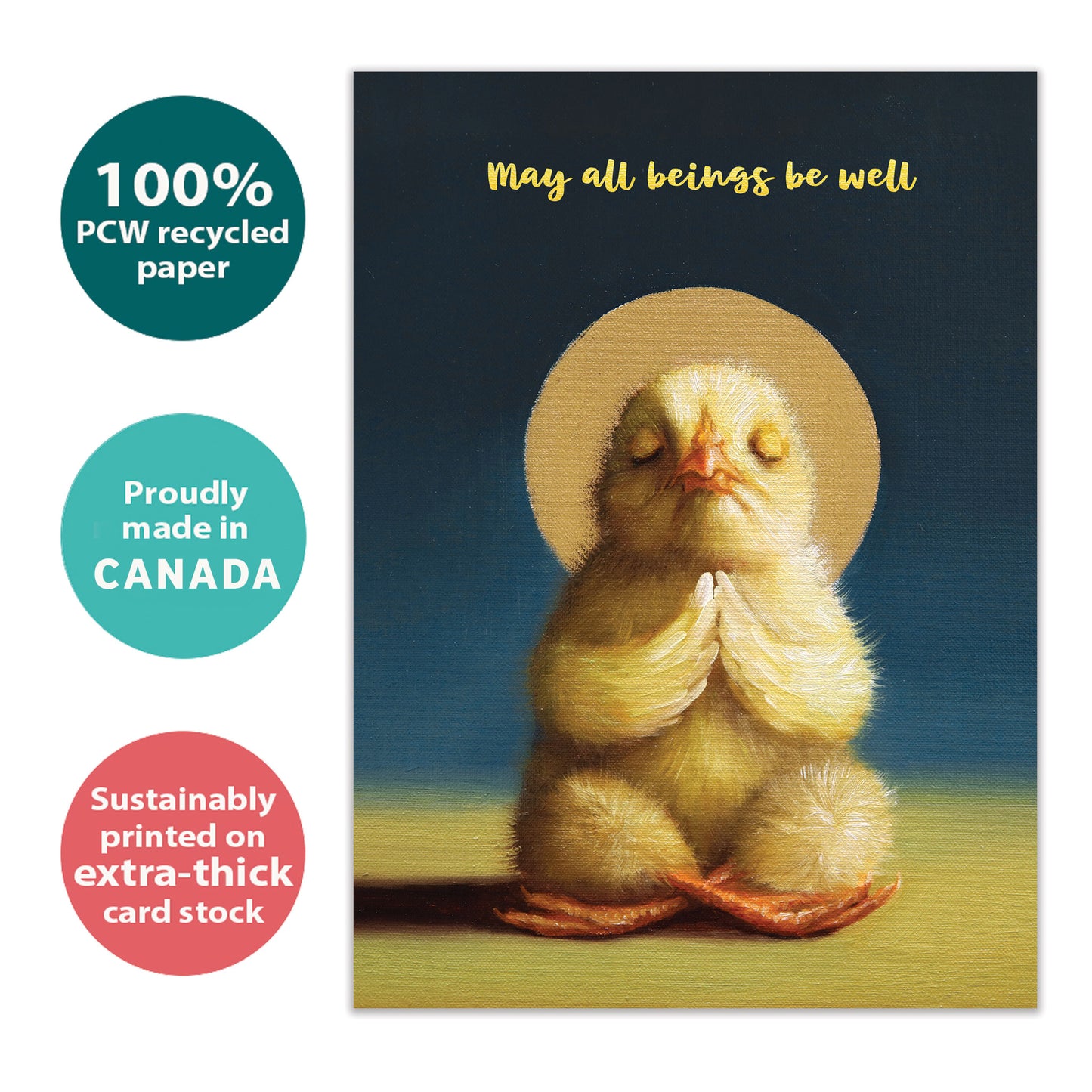 Lotus Yoga Chick Support Card