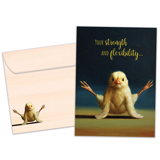 Firefly Yoga Chick Just Because Card