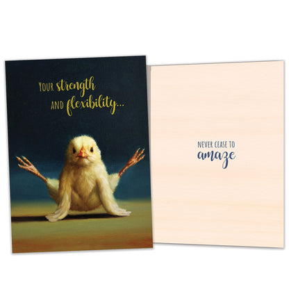 Firefly Yoga Chick Just Because Card