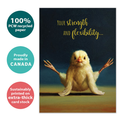 Firefly Yoga Chick Just Because Card