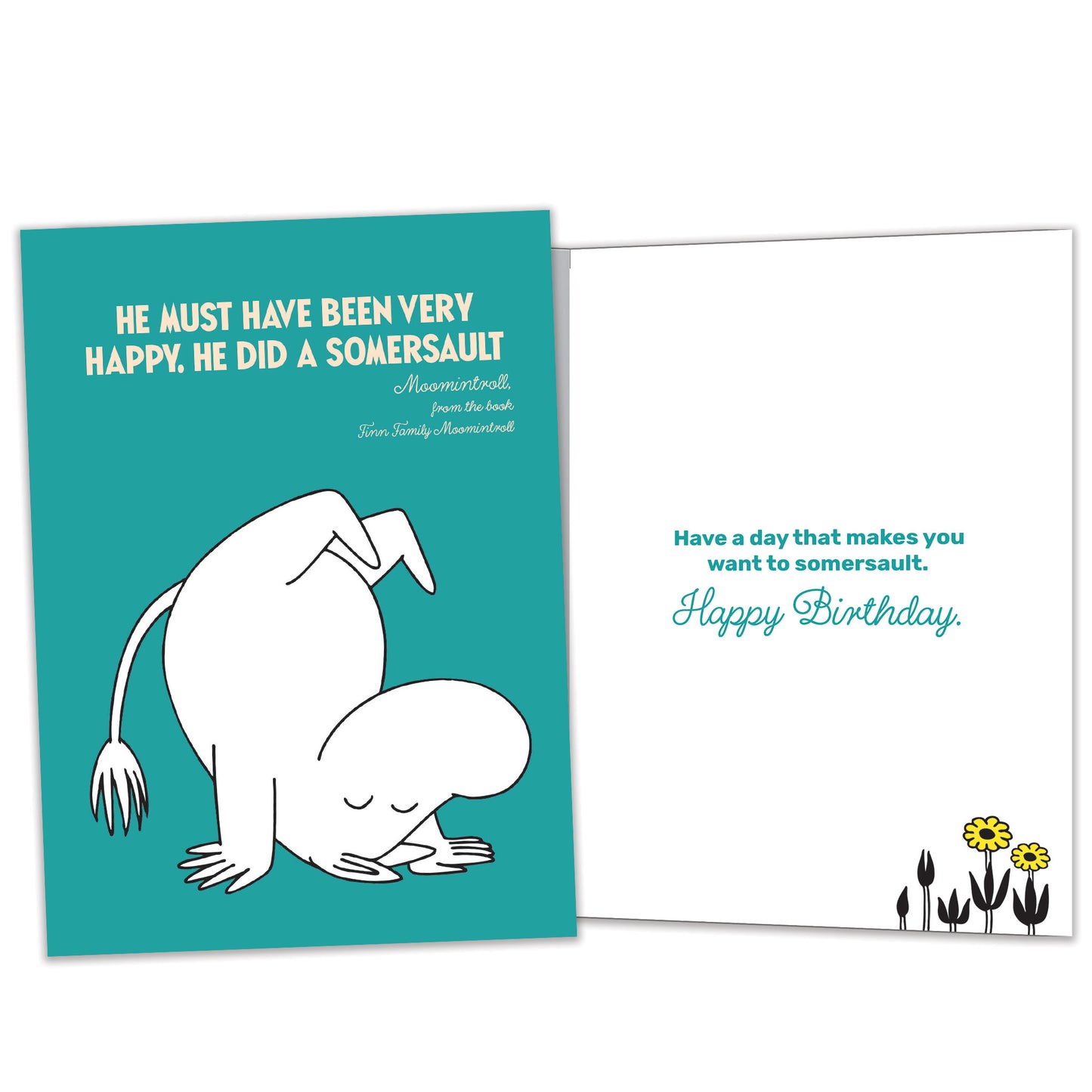 Somersault Moomin Birthday Card