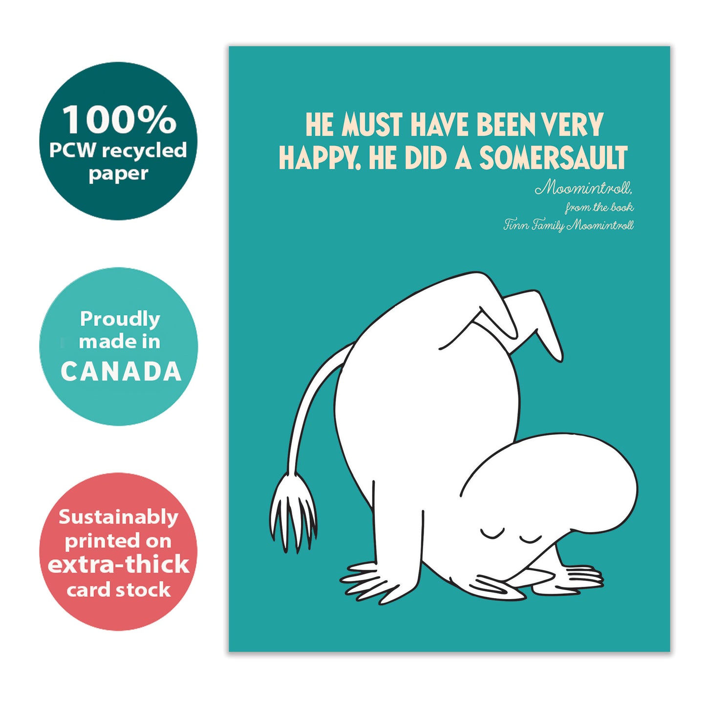 Somersault Moomin Birthday Card
