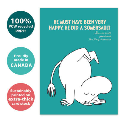 Somersault Moomin Birthday Card