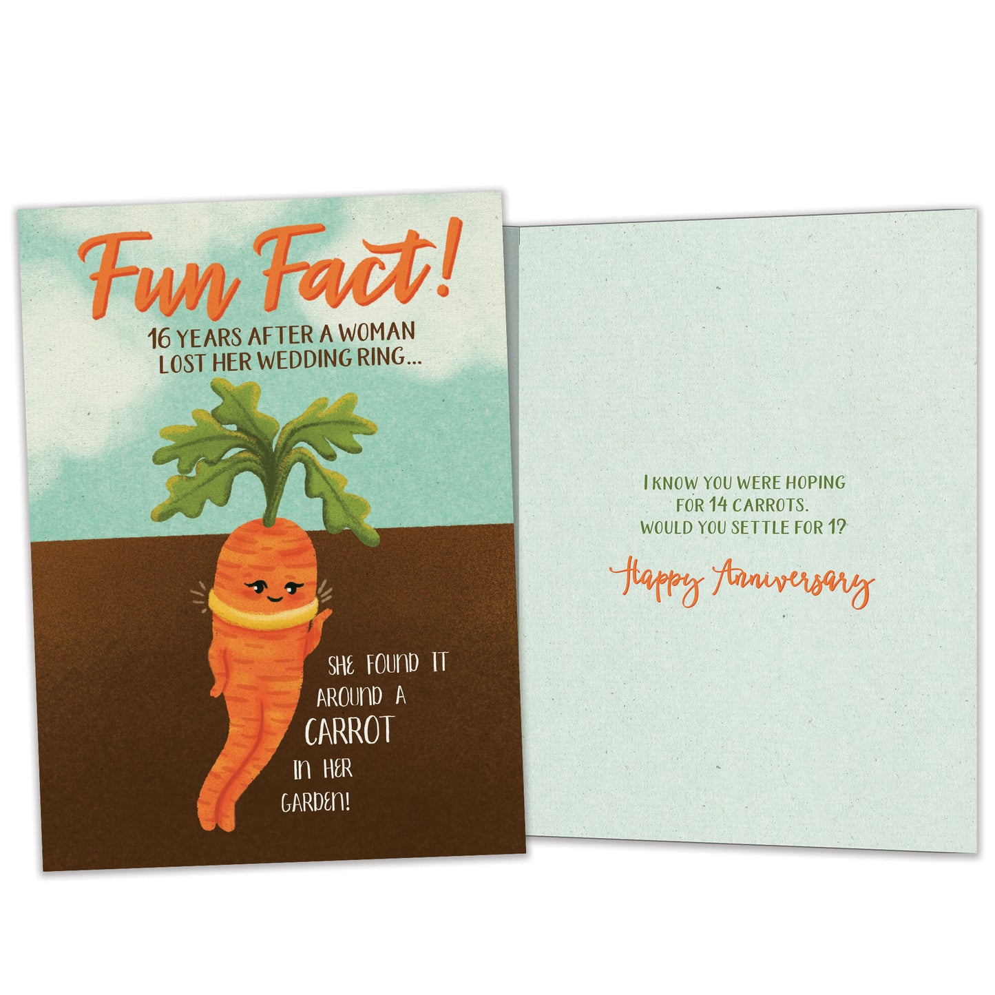 Lost And Found Fun Fact Anniversary Card