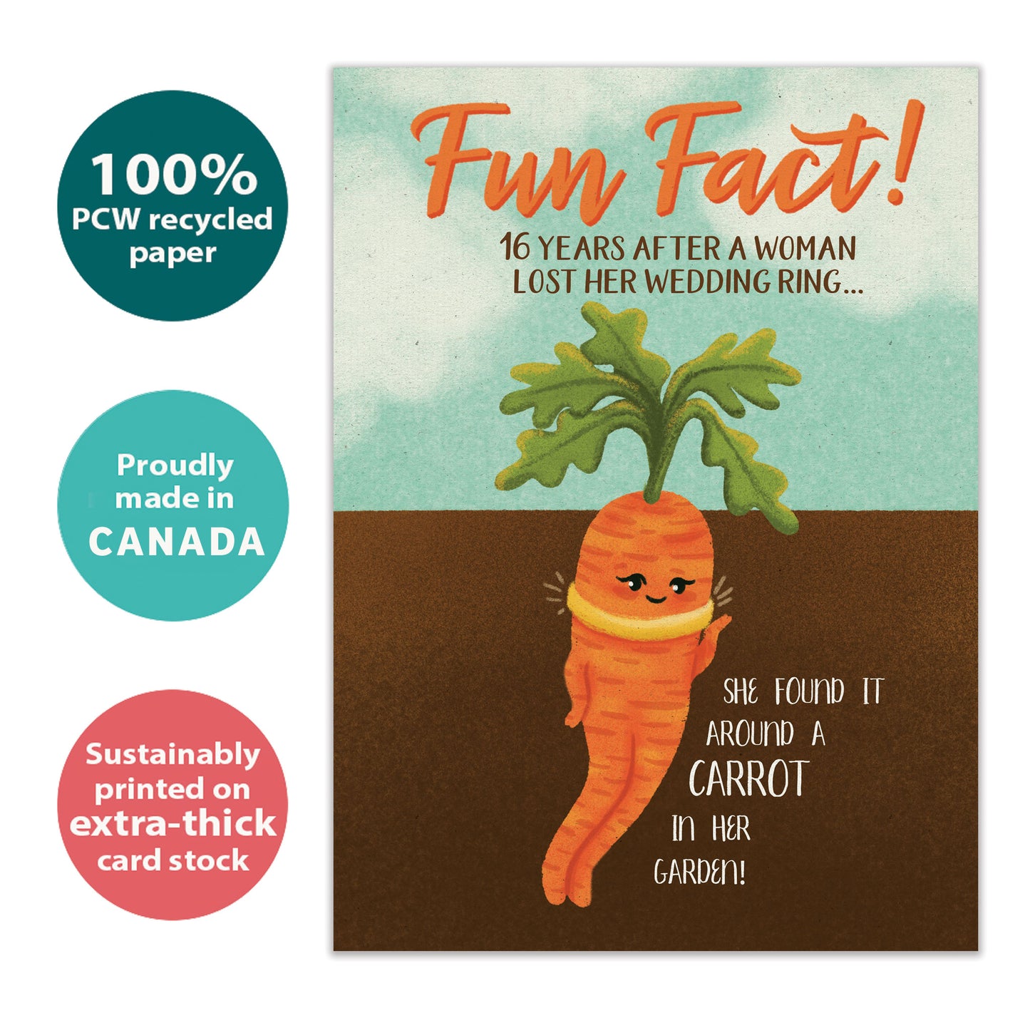 Lost And Found Fun Fact Anniversary Card