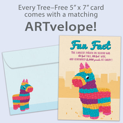 Pinata Fun Fact Birthday Card