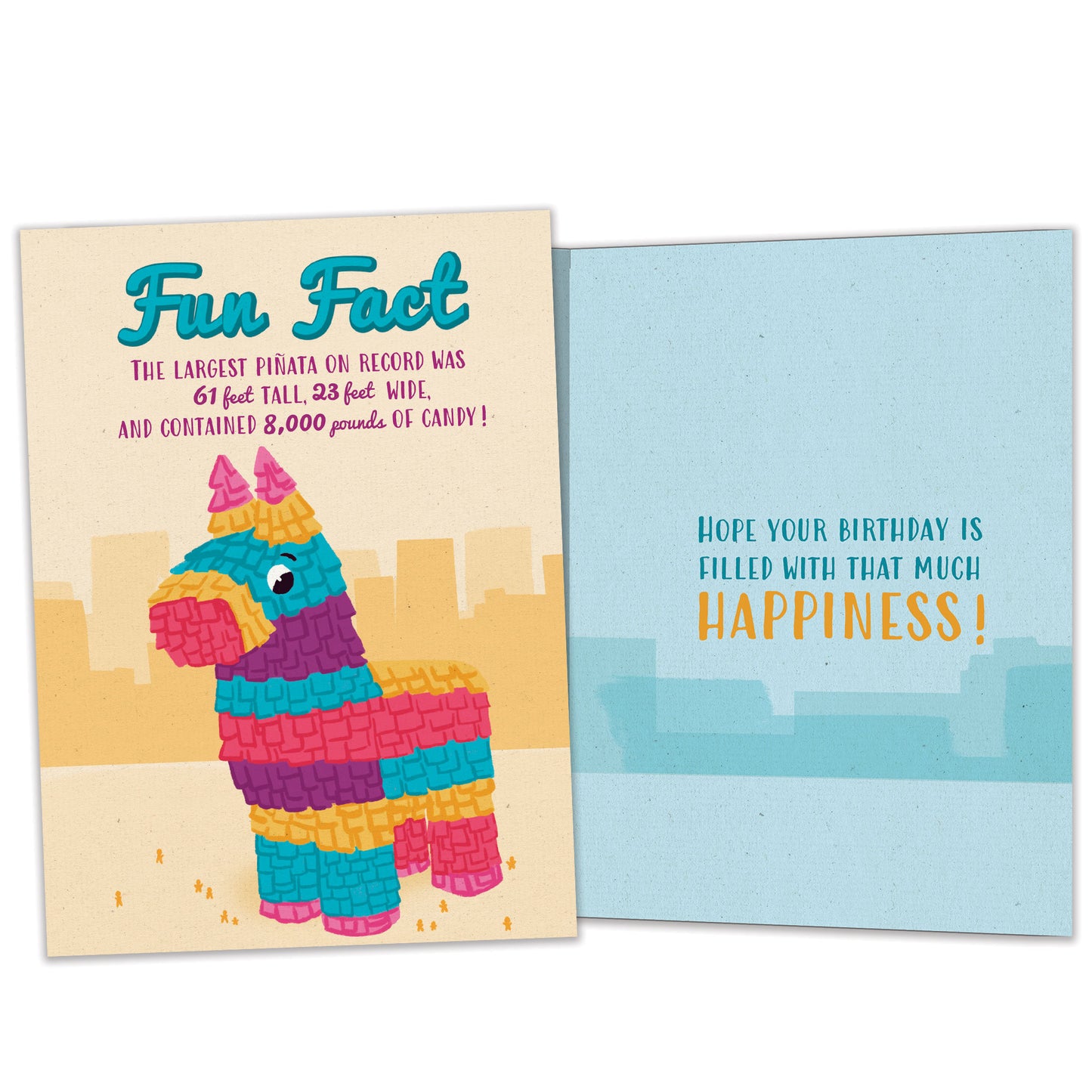 Pinata Fun Fact Birthday Card