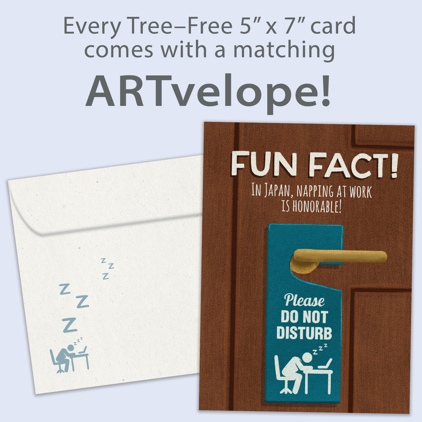 Napping At Work Fun Fact Retirement Card