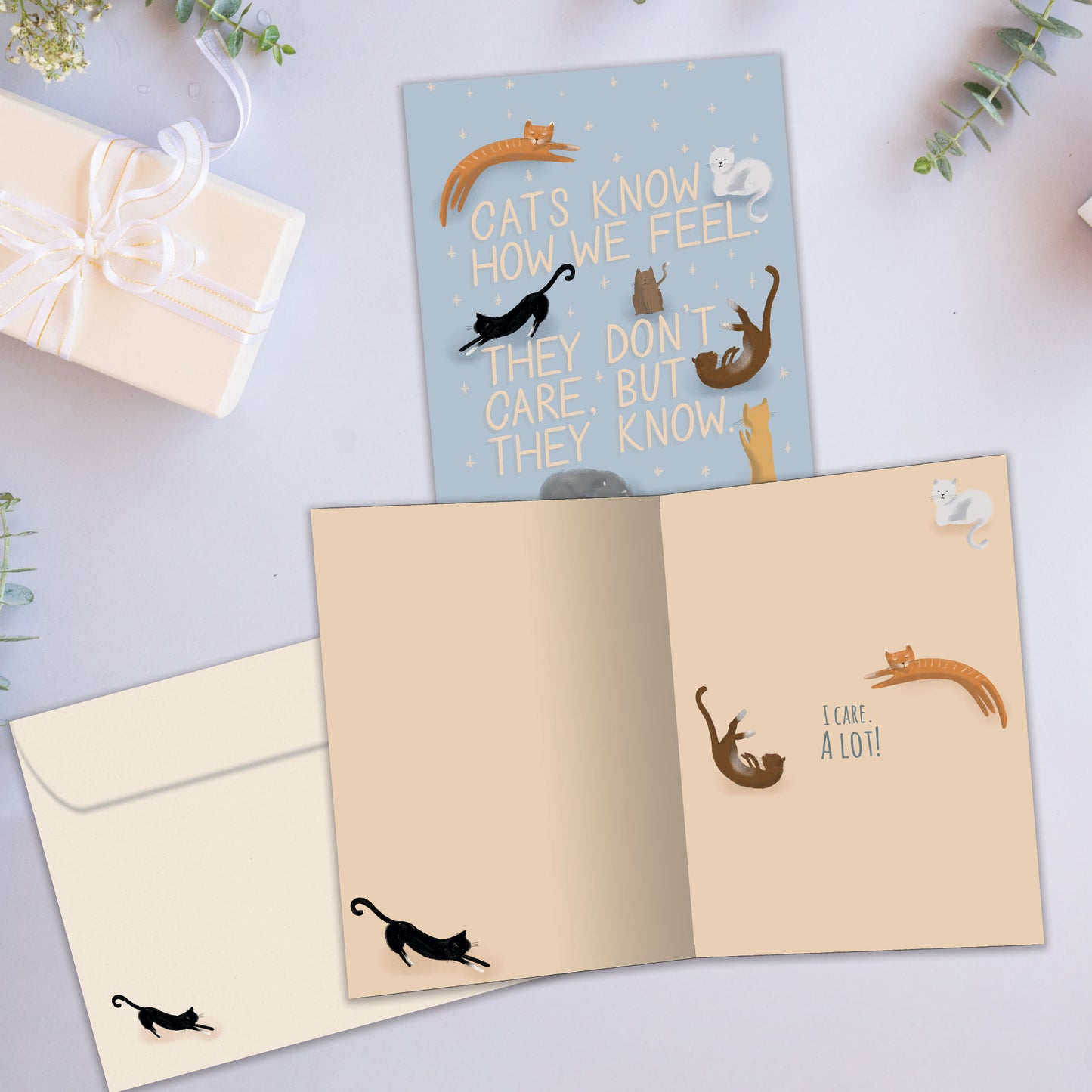 Cats Know Encouragement Card