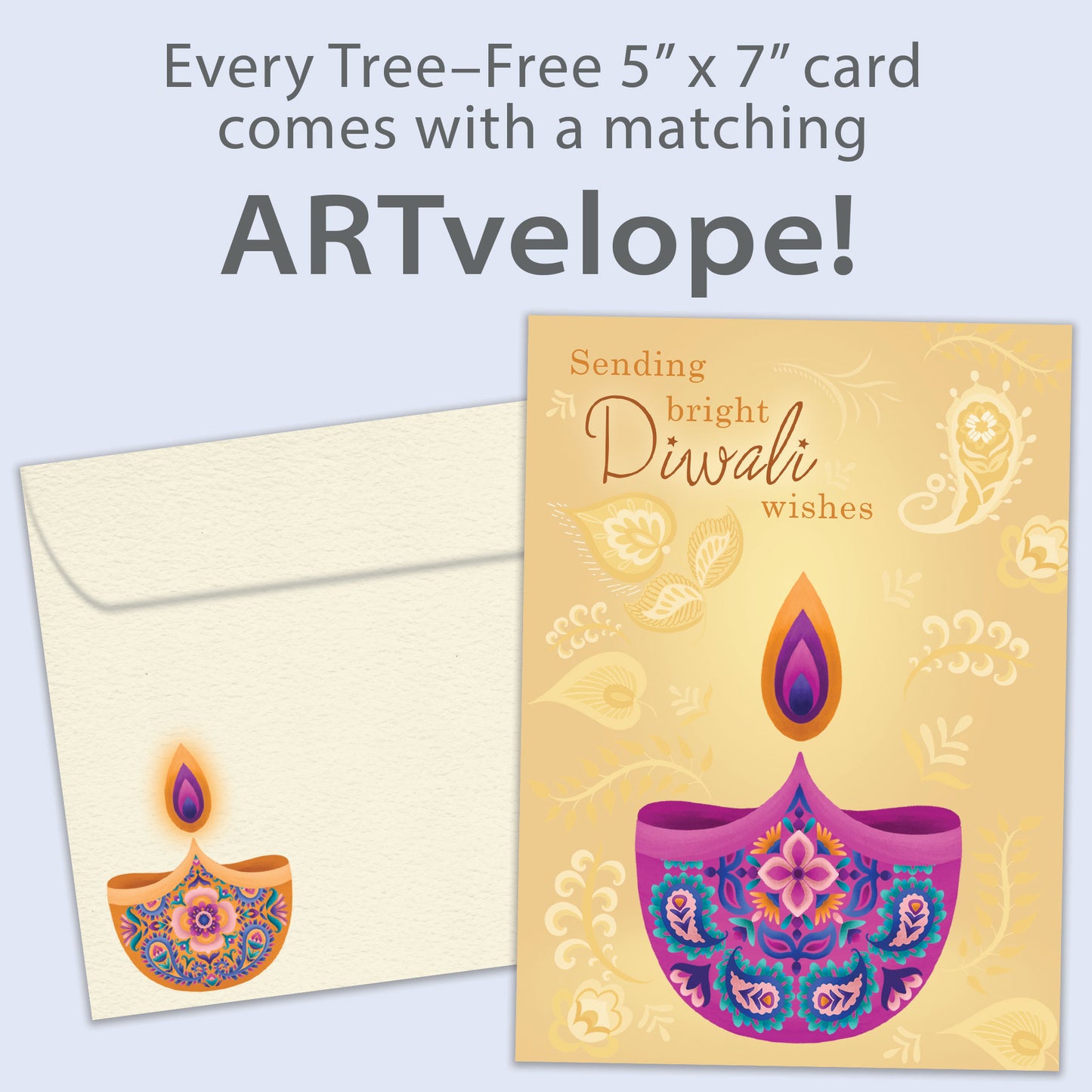 Sending Bright Wishes Diwali Card