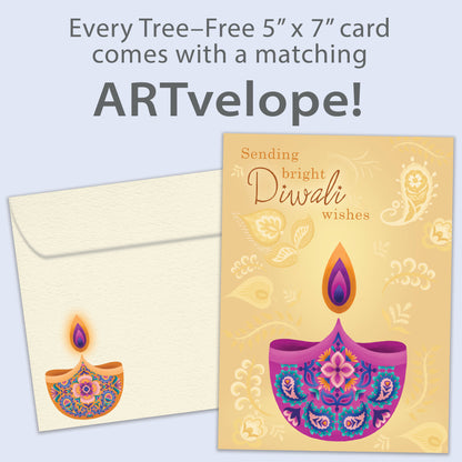 Sending Bright Wishes Diwali Card