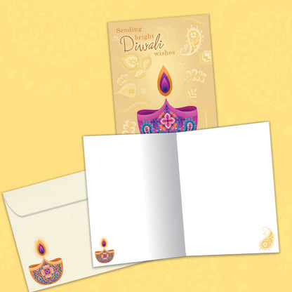 Sending Bright Wishes Diwali Card