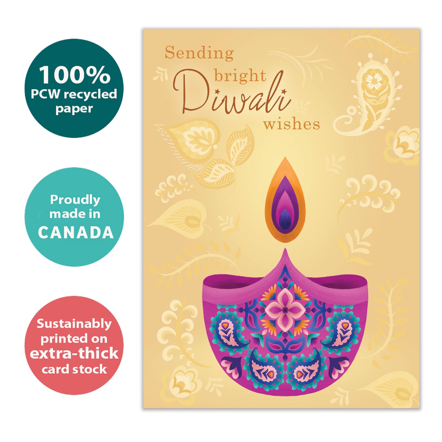 Sending Bright Wishes Diwali Card