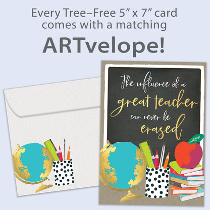 Never Be Erased Teacher Appreciation Card