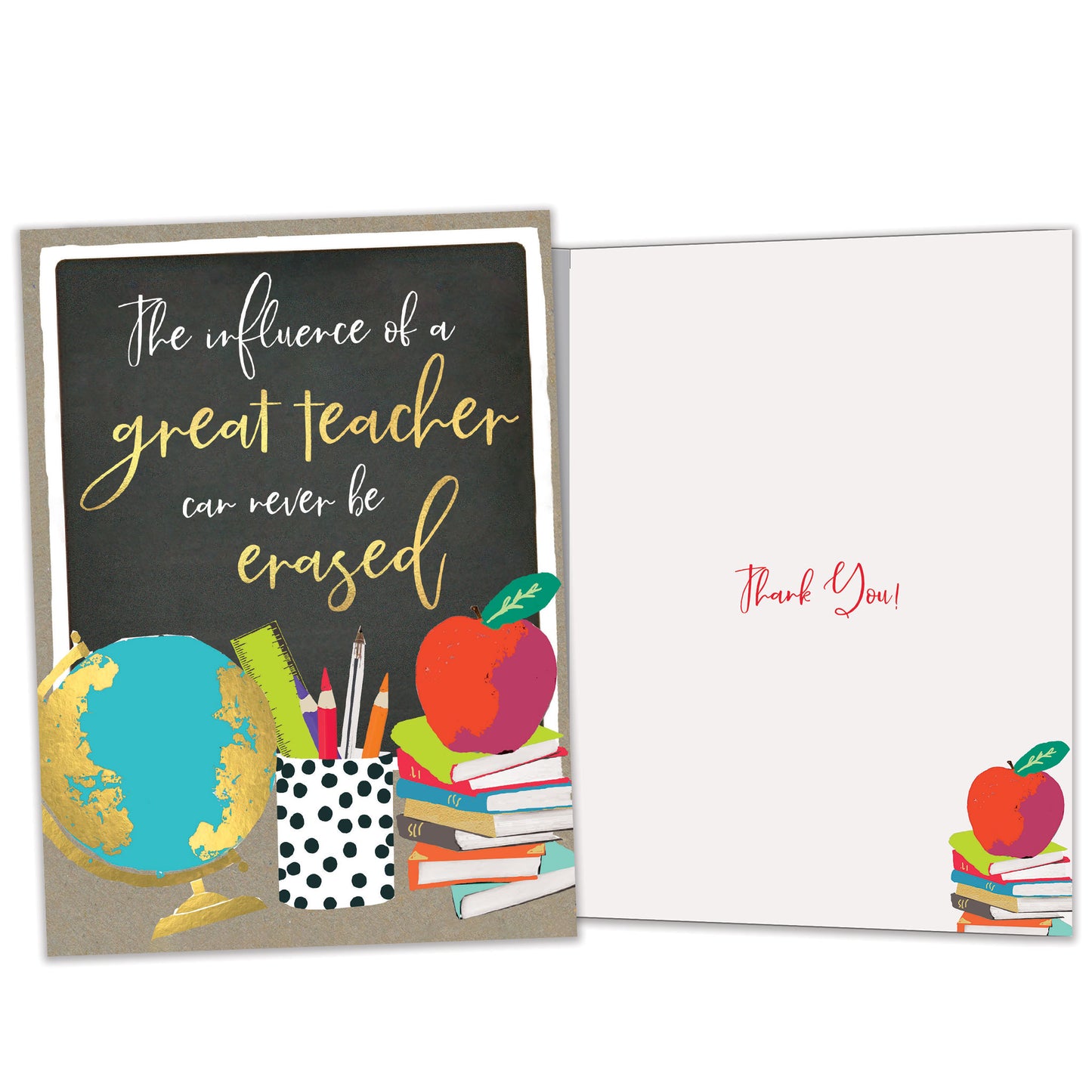 Never Be Erased Teacher Appreciation Card