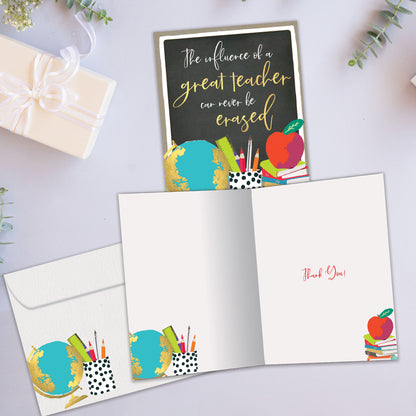 Never Be Erased Teacher Appreciation Card
