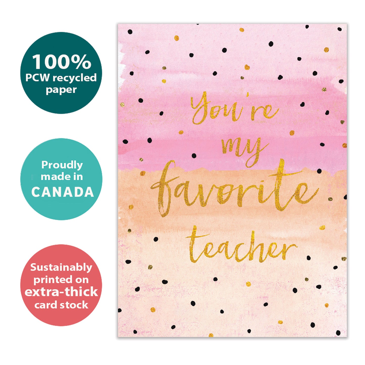 You're My Favorite Teacher Appreciation Card