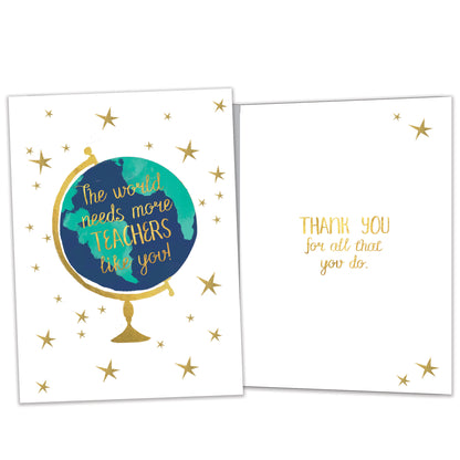 The World Needs Teacher Appreciation Card