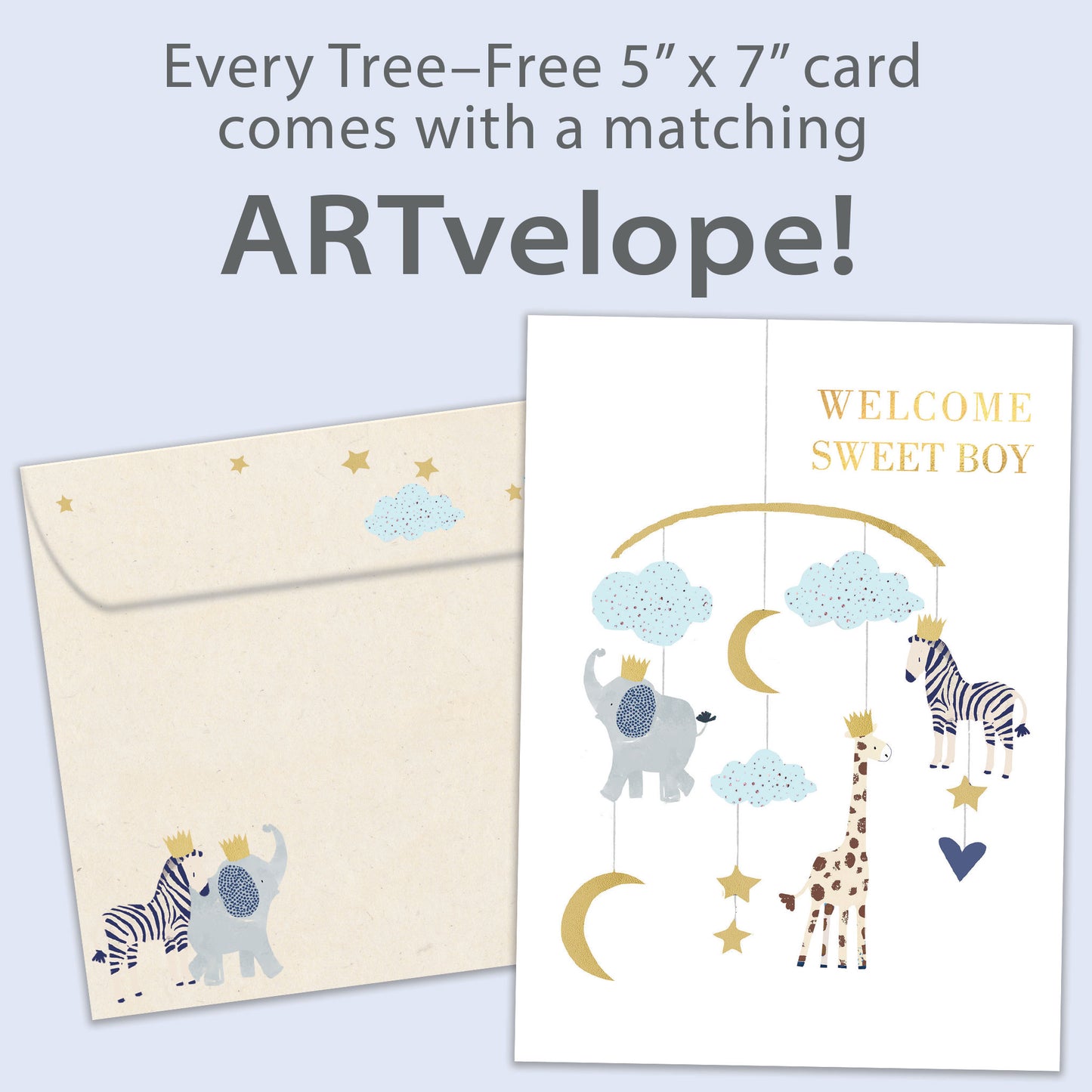 Welcome Sweet Boy New Baby Card