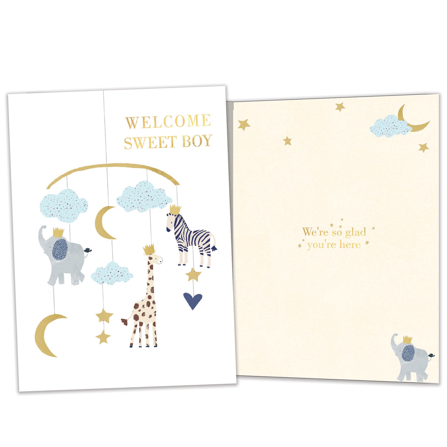 Welcome Sweet Boy New Baby Card