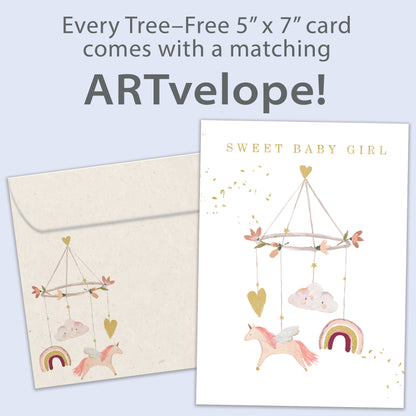 Sweet Baby Girl New Baby Card