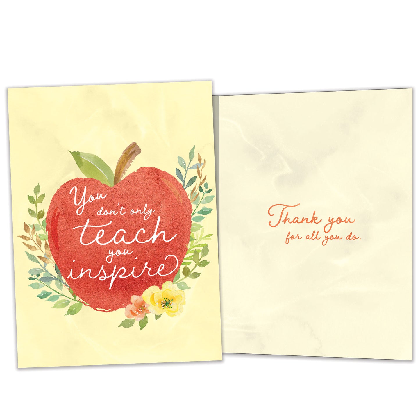 You Inspire Teacher Appreciation Card