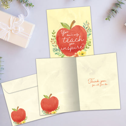 You Inspire Teacher Appreciation Card