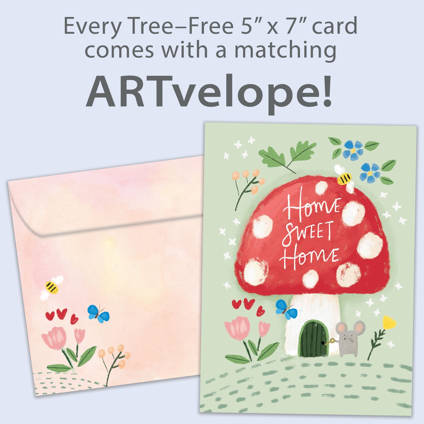 Mushroom House New Home Card