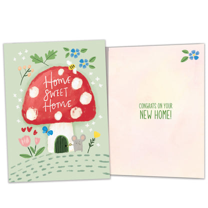 Mushroom House New Home Card