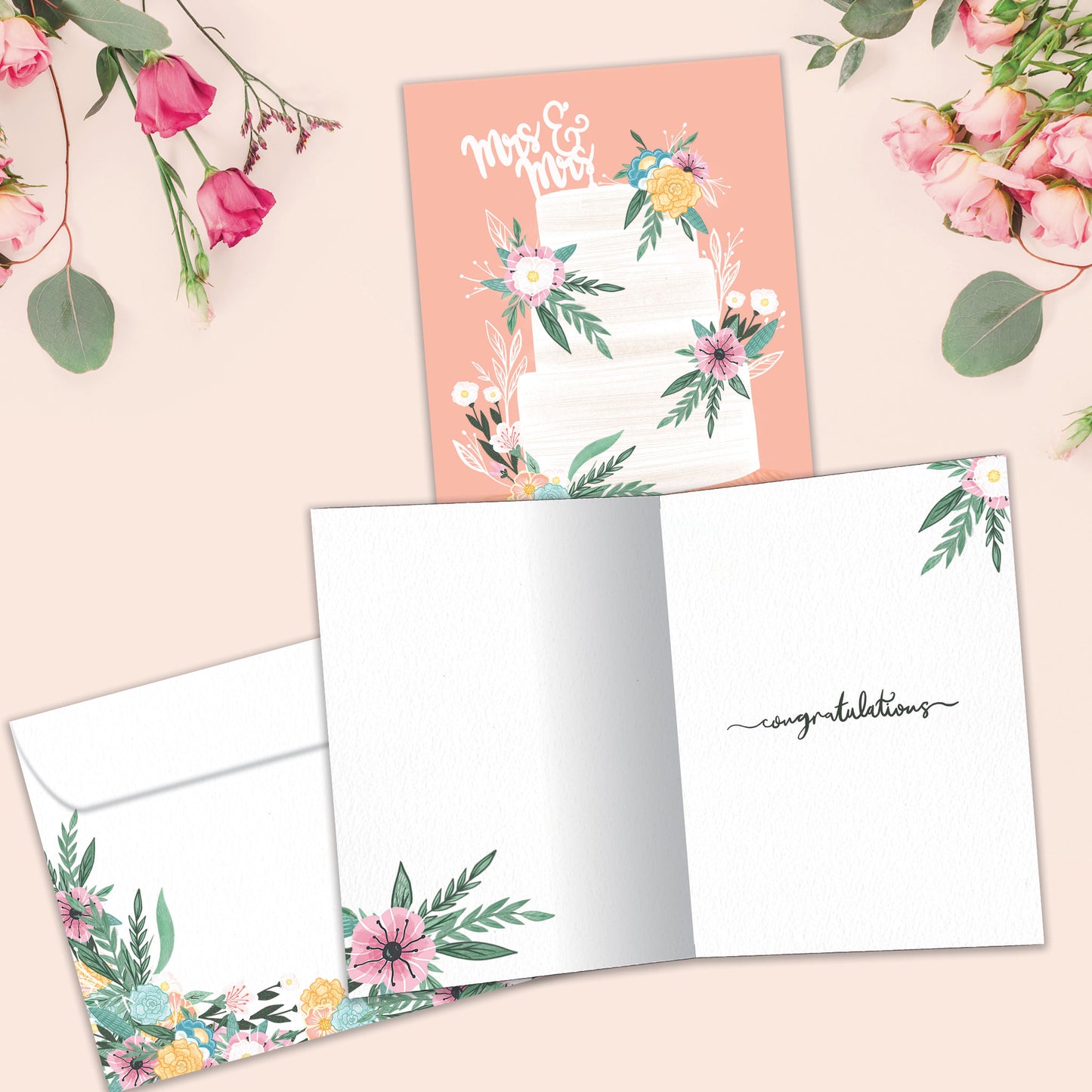 Mrs. and Mrs. Wedding Card