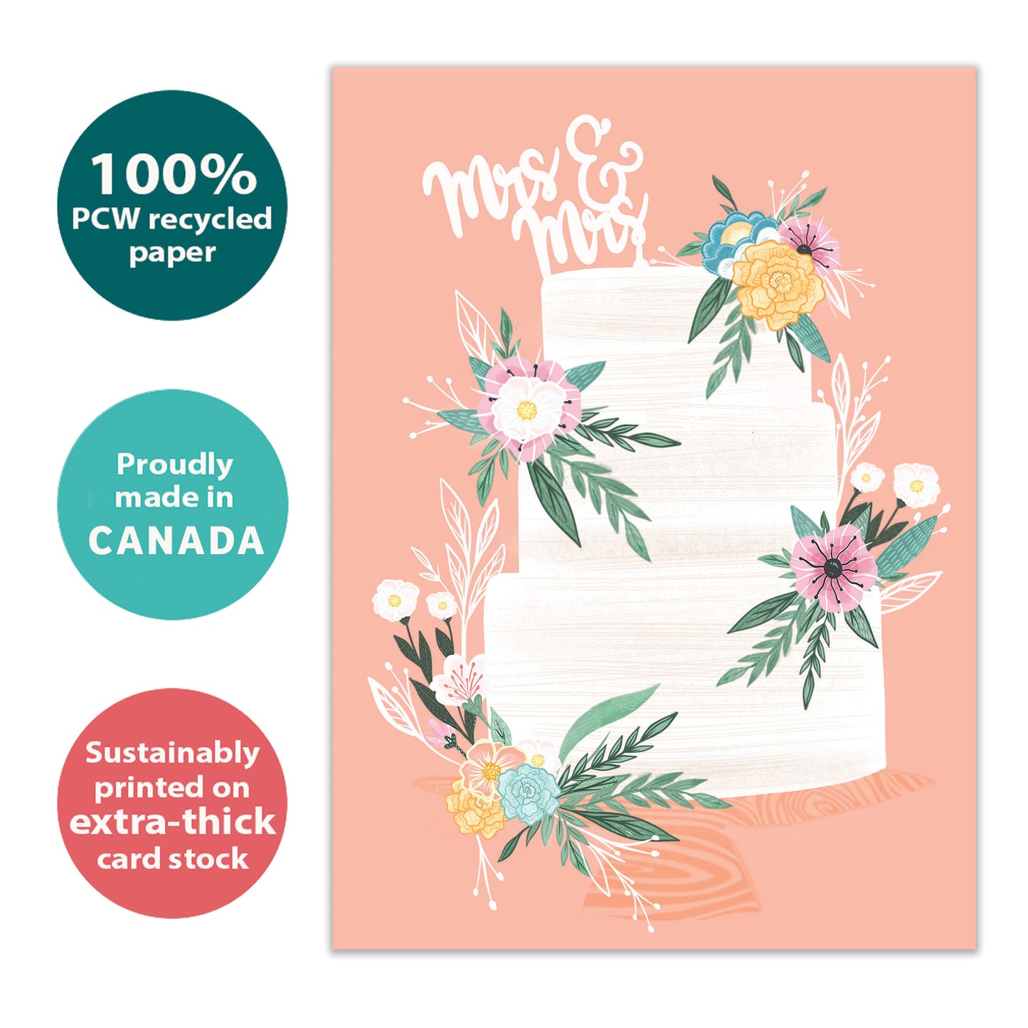 Mrs. and Mrs. Wedding Card