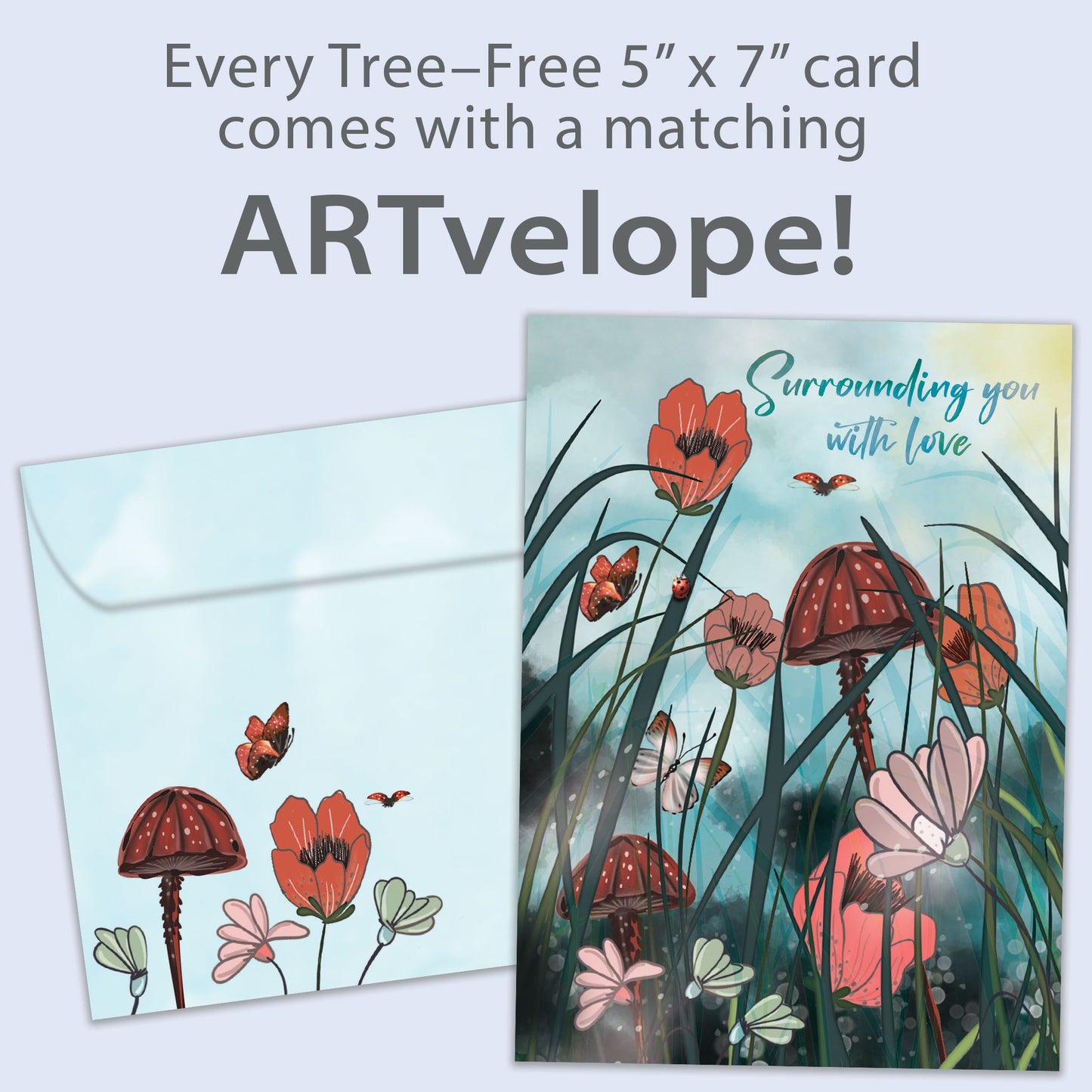 Surrounding with Love Just Because Card