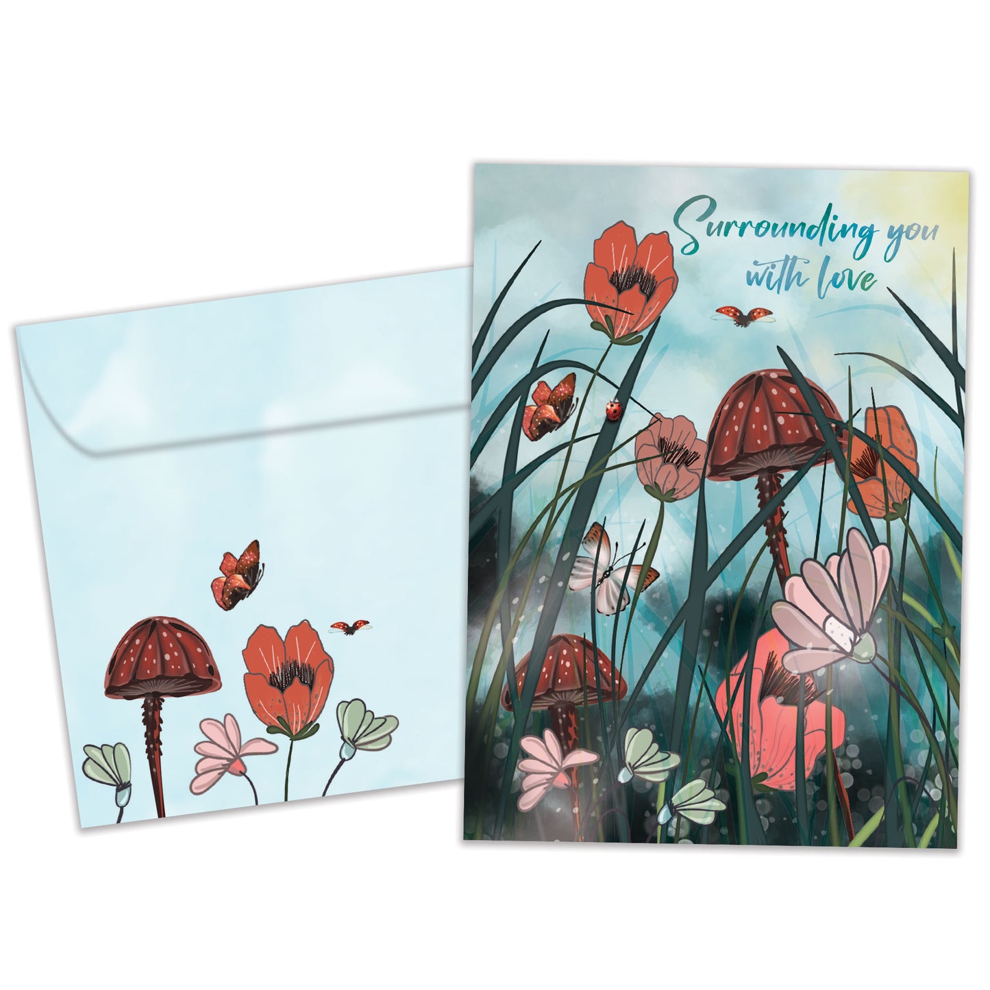 Surrounding with Love Just Because Card