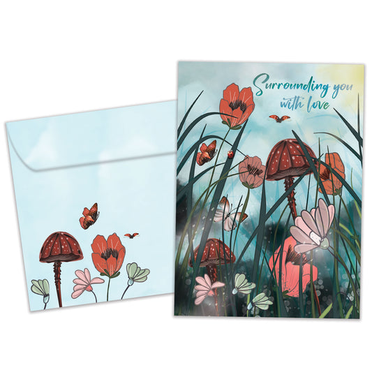 Surrounding with Love Just Because Card