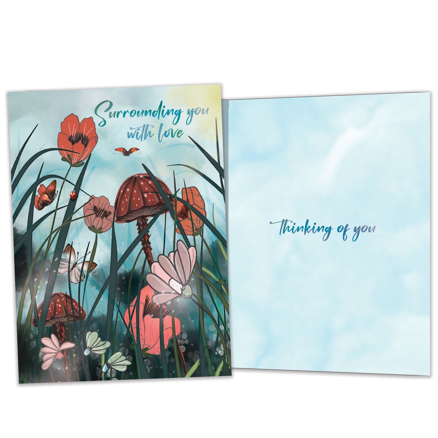 Surrounding with Love Just Because Card