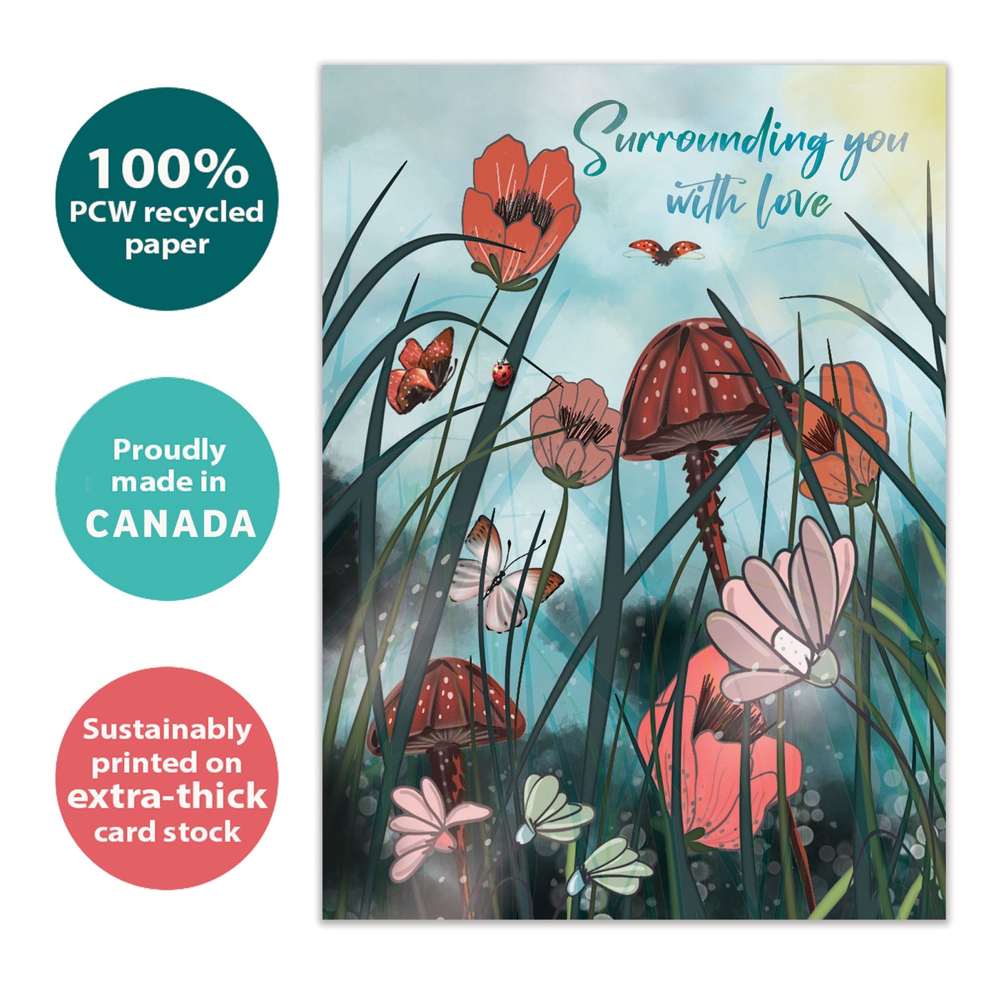 Surrounding with Love Just Because Card