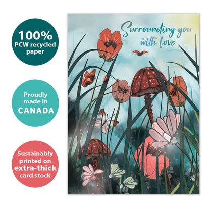 Surrounding with Love Just Because Card