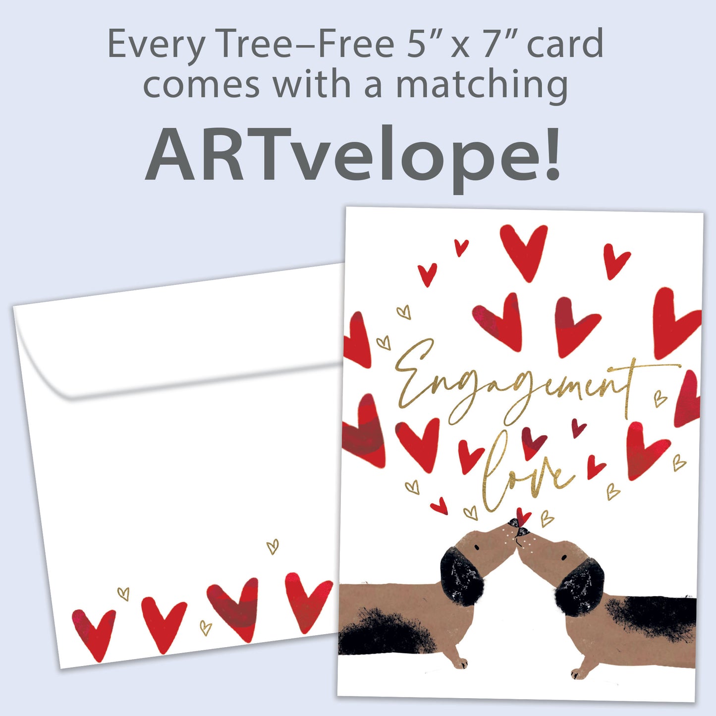 Puppy Love Engagement Card