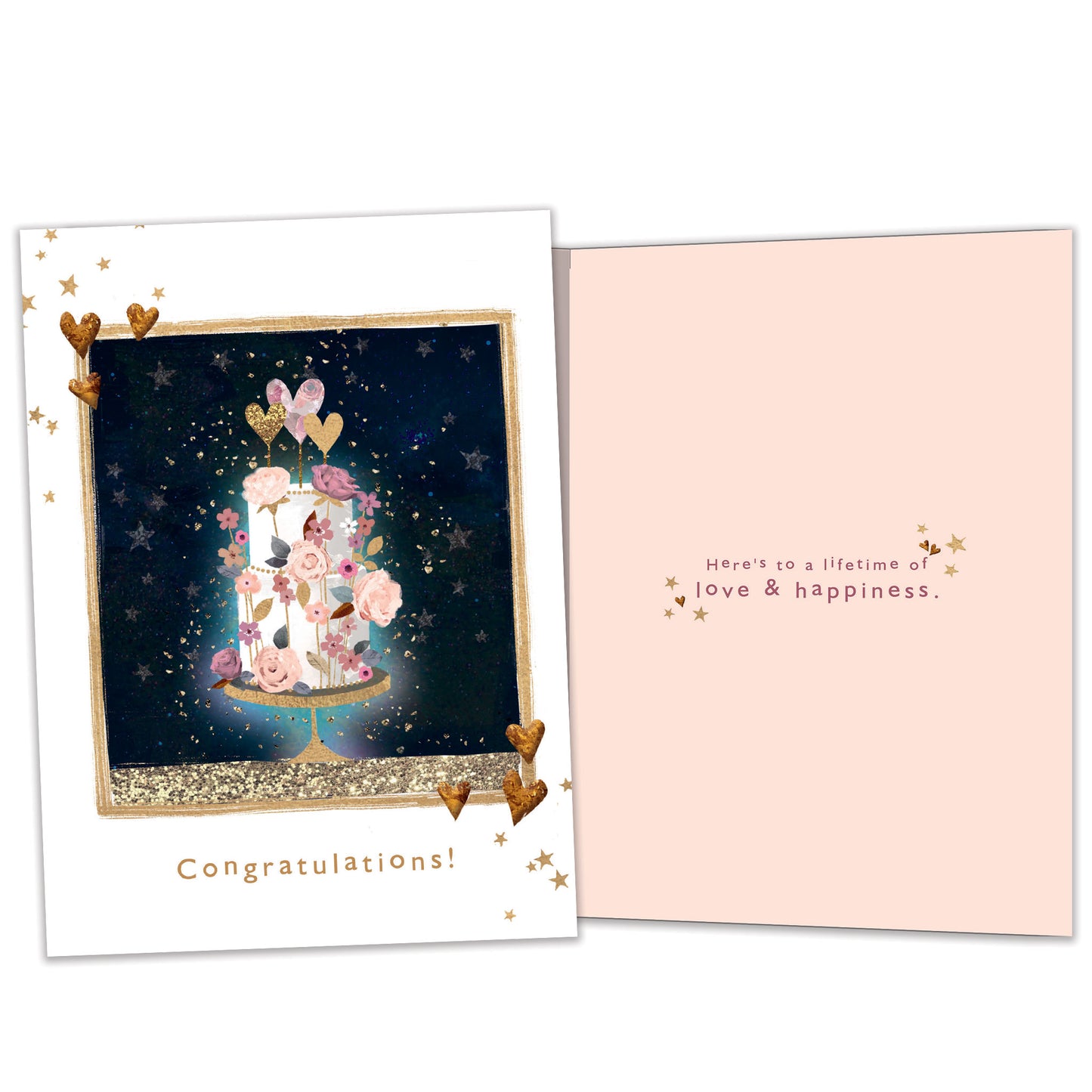 Love and Happiness Wedding Card