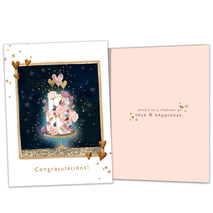 Love and Happiness Wedding Card