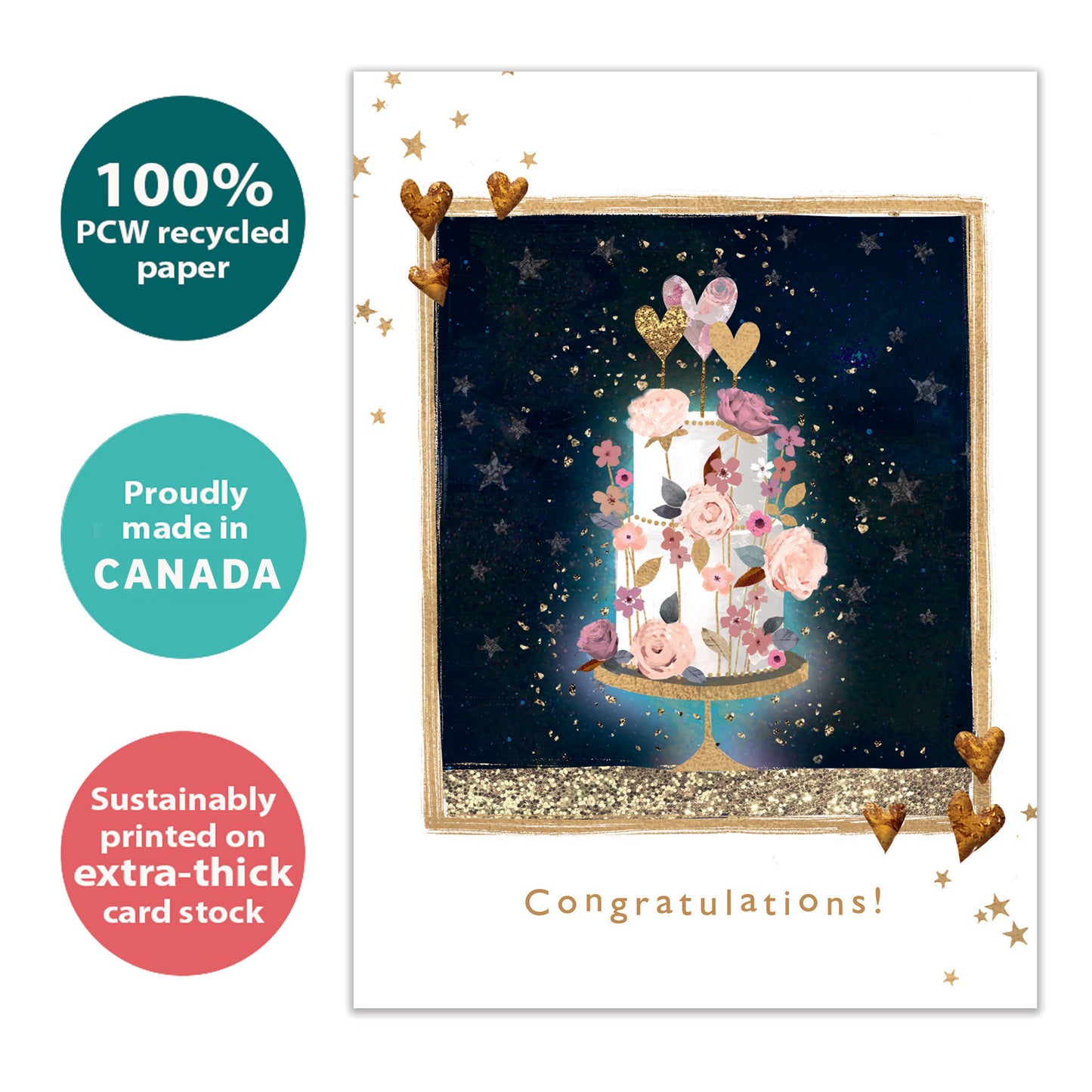 Love and Happiness Wedding Card