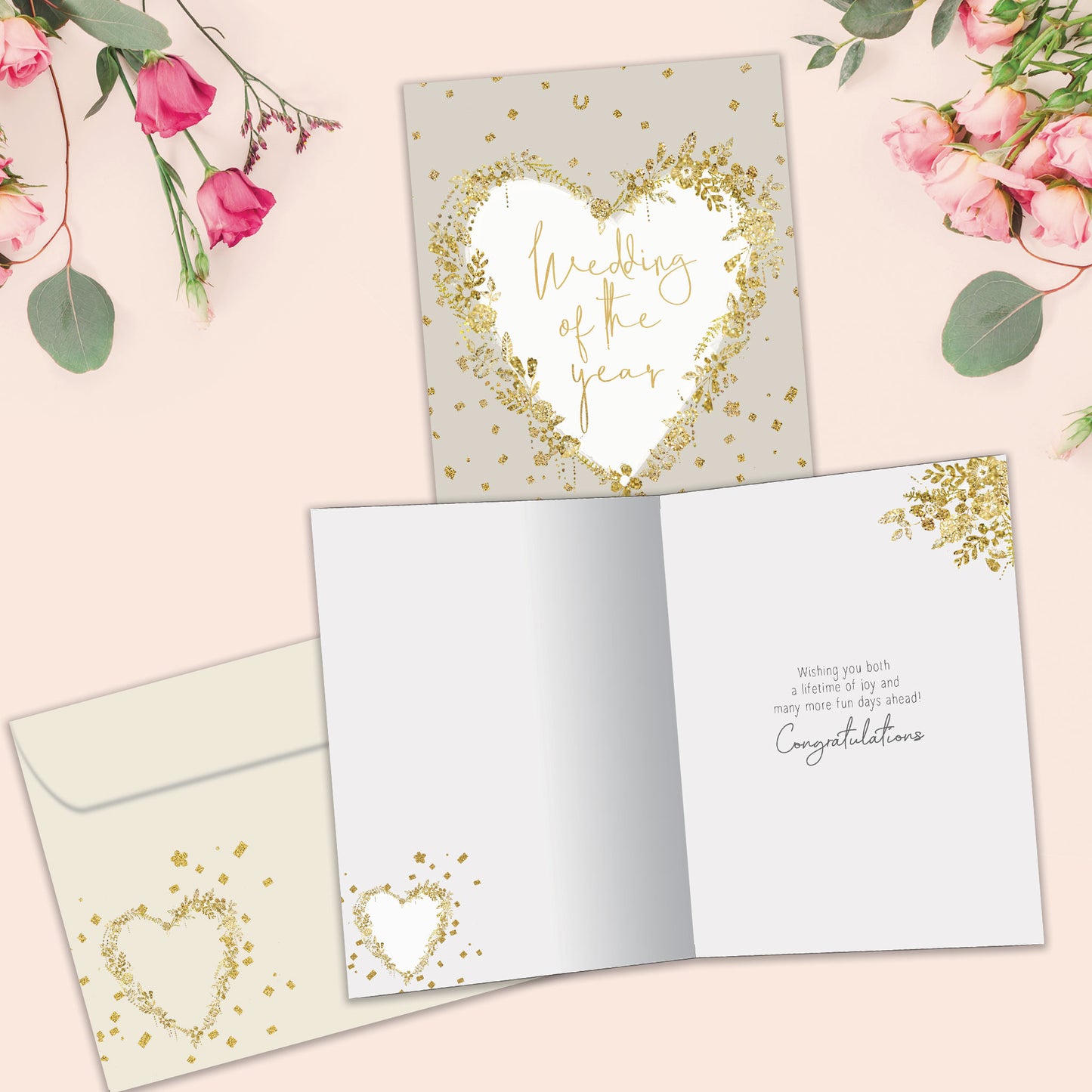 Just the Beginning Wedding Card