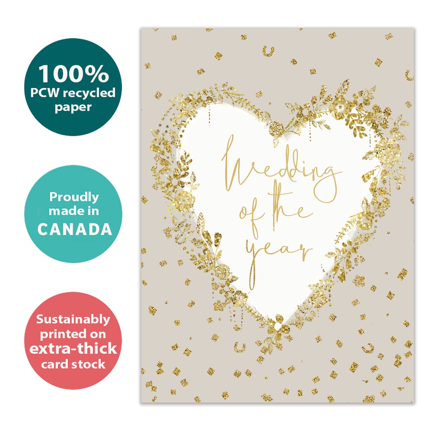 Just the Beginning Wedding Card
